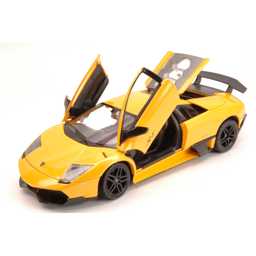 LAMBORGHINI MURCIELAGO LP670-4 SV 2009 YELLOW 1:24 Rastar Auto Stradali Modellino