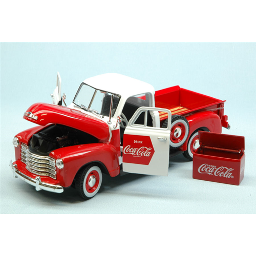 CHEVY PICK UP 1953 COCA COLA 1:32 Motorcity Classics Veicoli Commerciali Modellino