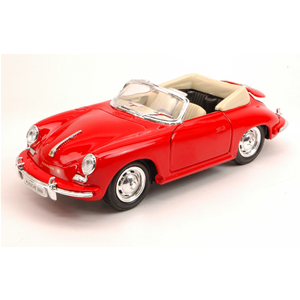 PORSCHE 356B 1958 RED 1:24 Welly Auto Stradali Modellino