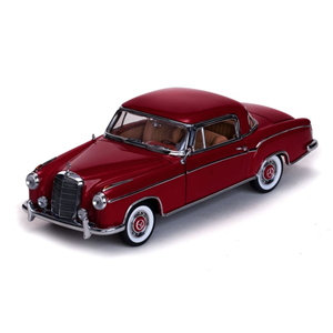 MERCEDES 220 SE COUPE' 1958 RED 1:18 SunStar Auto Stradali Modellino