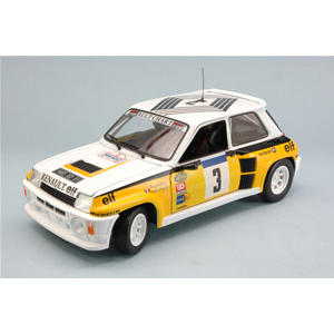 RENAULT 5 TURBO N.3 WINNER T.DE FRANCE 1984 J.RAGNOTTI-P.THIMONIER 1:18 Universal Hobbies Auto Rally Modellino