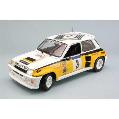 RENAULT 5 TURBO N.3 WINNER T.DE FRANCE 1984 J.RAGNOTTI-P.THIMONIER 1:18 Universal Hobbies Auto Rally Modellino