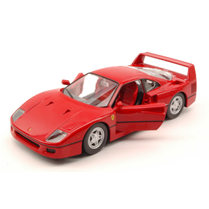 FERRARI F40 1987 RED 1:24 Burago Auto Stradali Modellino