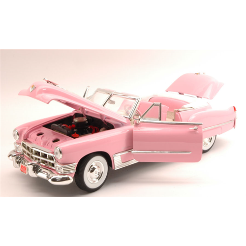 CADILLAC ELVIS PRESLEY 1955 PINK CABRIOLET 1:18 Motorcity Classics Movie Modellino