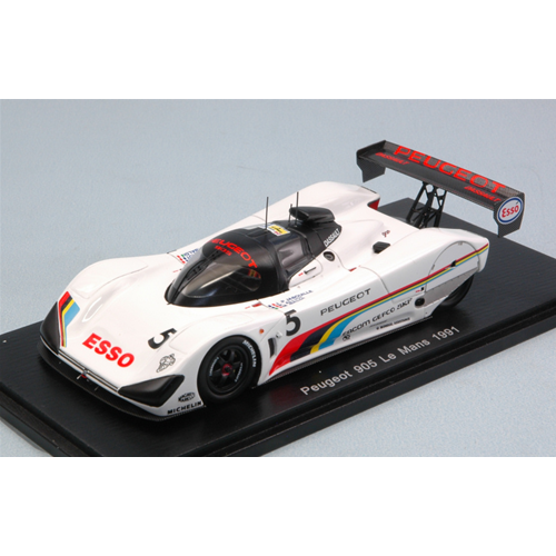 PEUGEOT 905 N.5 DNF LE MANS 1991 M.BALDI-P.ALLIOT-J.P.JABOUILLE 1:43 Spark Model Auto Competizione Modellino