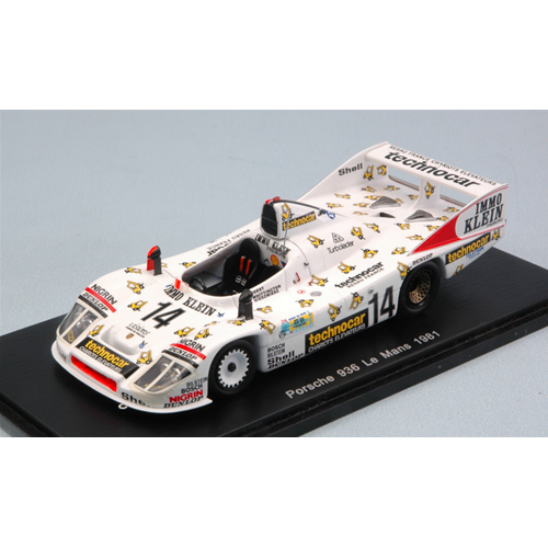 PORSCHE 908/80 N.14 ACCIDENT LE MANS 1981 D.WHITTINGTON-R.JOEST-K.NIEDZWIEDZ 1:43 Spark Model Auto Competizione Modellino