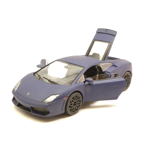 LAMBORGHINI GALLARDO LP560-4 2009 SATIN SERIES MATT BLUE 1:24 MotorMax Auto Stradali Modellino