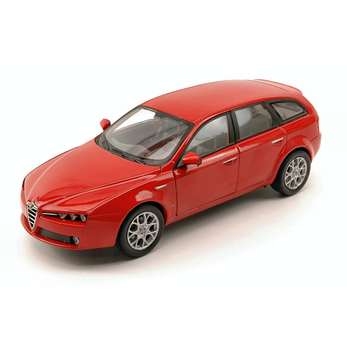 ALFA ROMEO 159 SPORTWAGON 2007 RED 1:24 Welly Auto Stradali Modellino