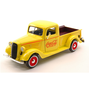 FORD PICK UP 1937 YELLOW COCA COLA 1:24 Motorcity Classics Veicoli Commerciali Modellino