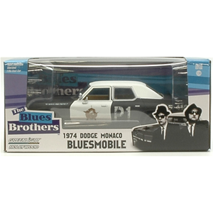 DODGE MONACO 1974 BLUES BROTHERS 1980 1:24 Greenlight Movie Modellino