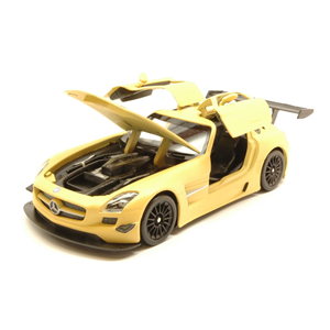 MERCEDES SLS AMG GT3 2012 SATIN SERIES MATT YELLOW 1:24 MotorMax Auto Stradali Modellino