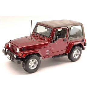 JEEP WRANGLER SAHARA 2007 AMARANT METALLIC 1:18 Maisto Auto Stradali Modellino