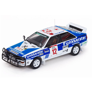 AUDI QUATTRO A2 N.12 8th SAFARI RALLY 1984 WITTMANN-DIEKMANN 1:18 SunStar Auto Rally Modellino