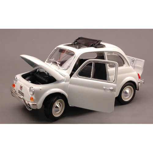 FIAT 500 L 1968 WHITE 1:18 Burago Auto Stradali Modellino