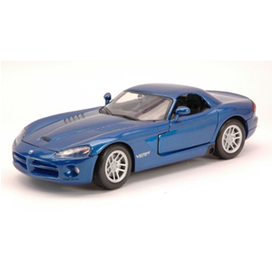 DODGE VIPER SRT-10 2003 BLUE METALLIC 1:24 MotorMax Auto Stradali Modellino
