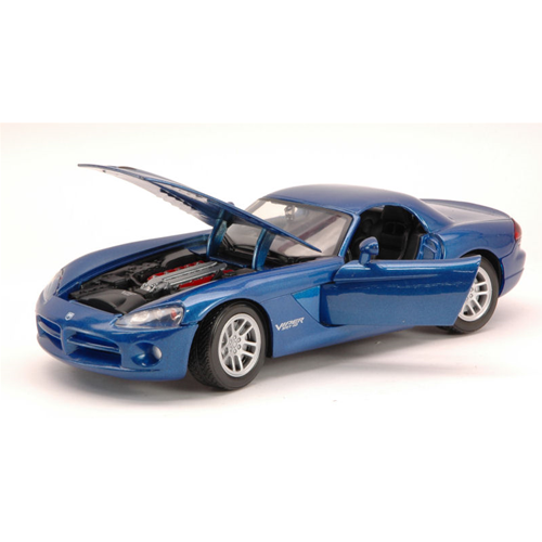 DODGE VIPER SRT-10 2003 BLUE METALLIC 1:24 MotorMax Auto Stradali Modellino
