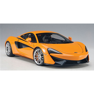 MC LAREN 570S ORANGE 2016 WITH SILVER WHEELS 1:18 AutoArt Auto Stradali Modellino