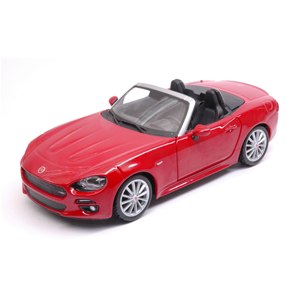 FIAT 124 SPIDER 2016 RED 1:24 Burago Auto Stradali Modellino