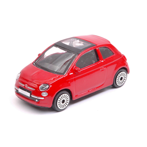 FIAT 500 2008 RED 1:43 Burago Auto Stradali Modellino
