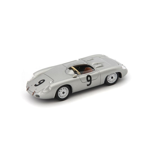 PORSCHE 645 SPYDER "MICKYMAUS" 1956 METALLIC SILVER 1:43 Avenue43 Auto Stradali Modellino