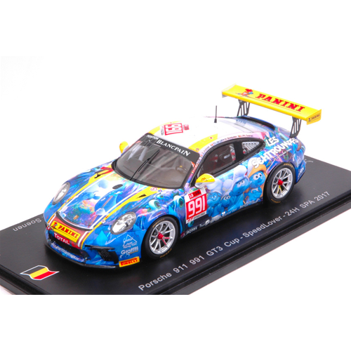 PORSCHE 991 N.991 34th 24H SPA 2017 PAQUE-PAISSE-BOSQUEAU-SOENEN 1:43 Spark Model Auto Competizione Modellino
