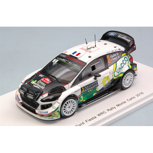 FORD FIESTA WRC N.3 8th MONTE CARLO 2018 B.BOUFFIER-X.PANSERI 1:43 Spark Model Auto Rally Modellino