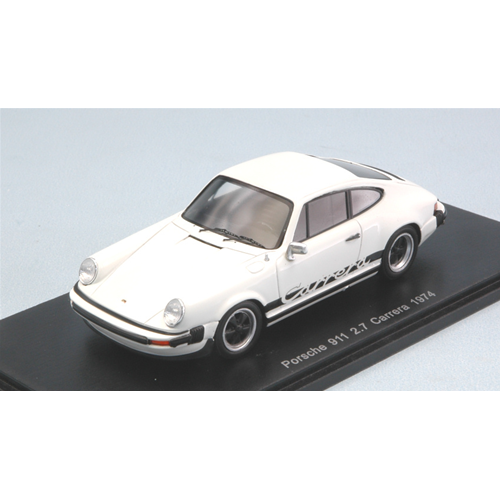 PORSCHE 911 CARRERA 2.7 1974 WHITE 1:43 Spark Model Auto Stradali Modellino