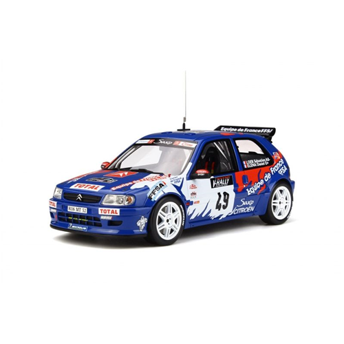 CITROEN SAXO KIT CAR N.49 19th TOUR DE CORSE 1999 S.LOEB-D.ELENA 1:18 Ottomobile Auto Rally Modellino