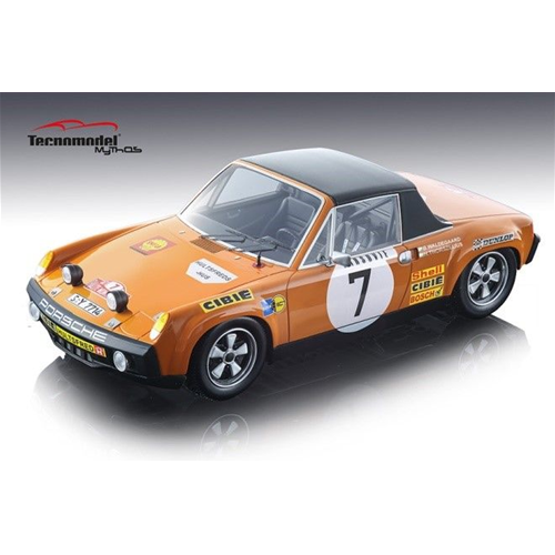 PORSCHE 914/6 N.7 3rd RALLY MONTE CARLO 1971 WALDEGAARD-THORSZELIUS 1:18 Tecnomodel Auto Rally Modellino