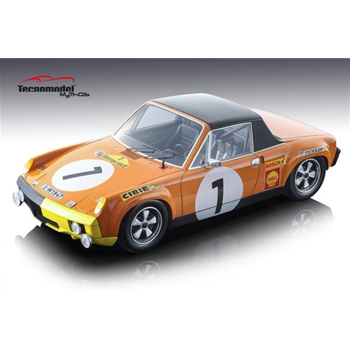 PORSCHE 914/6 N.1 WINNER MARATHON DE LA ROUTE 1970 LARR.-HALDI-MARKO 1:18 Tecnomodel Auto Competizione Modellino