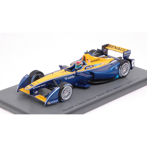 RENAULT e.dams S.BUEMI 2016 N.9 WINNER FORMULA "E" 1:43 Spark Model Auto Competizione Modellino