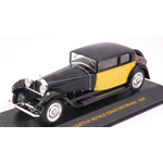 BUGATTI 41 ROYALE WEYMANN 1929 BLACK YELLOW 1:43 Ixo Model Auto d'Epoca Modellino