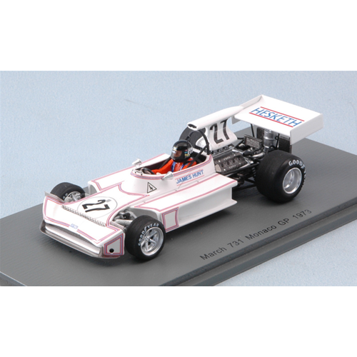 MARCH 731 J.HUNT 1973 N.27 9th MONACO GP 1:43 Spark Model Formula 1 Modellino