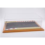 RACE TRACK DIORAMA DISPLAY CASE CHERRY WOOD HAND MADE 1:18/1:24 Atlantic-case Vetrine Modellino