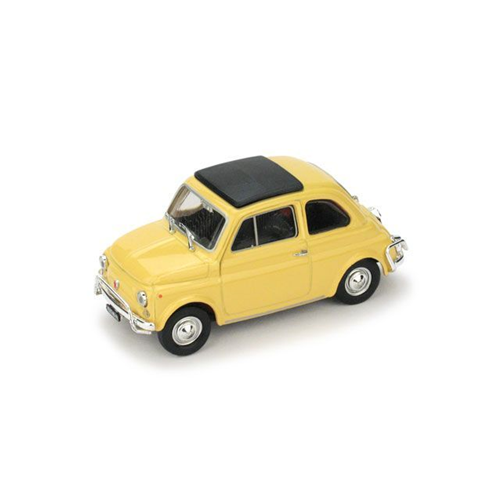FIAT 500 L 1968-72 CHIUSA GIALLO THAITI 1:43 Brumm Auto Stradali Modellino