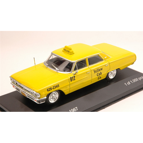 FORD GALAXIE 500 1967 NEW YORK TAXI 1:43 Whitebox Taxi Modellino