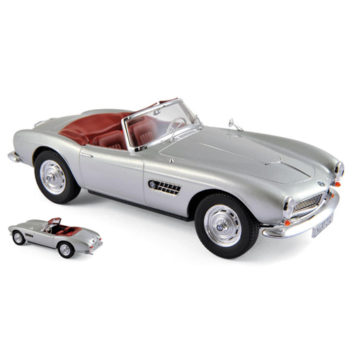 BMW 507 1956 SILVER 1:18 Norev Auto Stradali Modellino