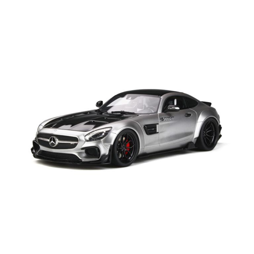 MERCEDES AMG GT MODIFIED BY PRIOR DESIGN SATIN 2017 SILVER 1:18 GT Spirit Auto Stradali Modellino