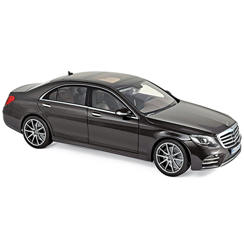 MERCEDES S-CLASS AMG-LINE 2018 RUBY BLACK METALLIC 1:18 Norev Auto Stradali Modellino