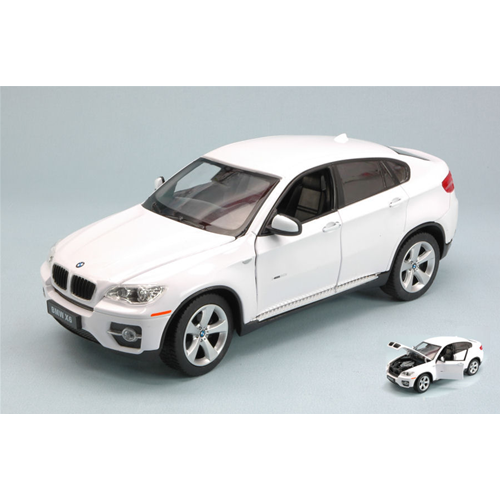 BMW X6 2010 WHITE 1:24 Rastar Auto Stradali Modellino