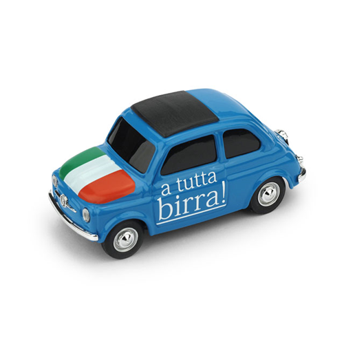 FIAT 500 BRUMS ITALIA "A TUTTA BIRRA!" 1:43 Brumm Modelli Speciali Modellino
