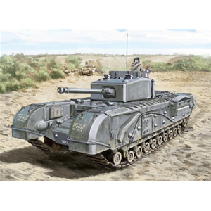 CHURCHILL MK.III/IV/AVRE/NA75 KIT 1:56 Italeri Kit Mezzi Militari Modellino