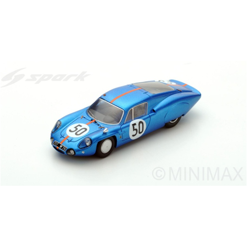 ALPINE M64 N.50 32th LE MANS 1965 P.VIDAL-P.REVSON 1:43 Spark Model Auto Competizione Modellino