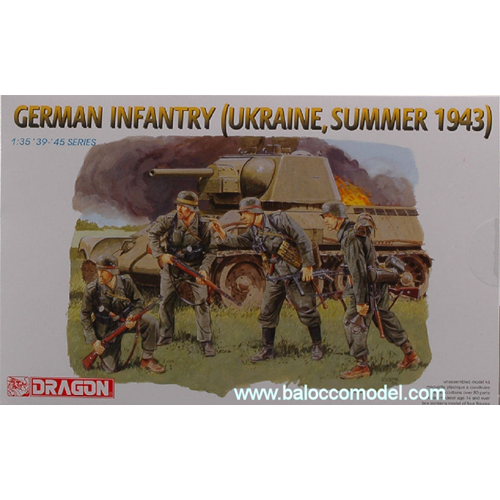 GERMAN INFANTRY (UKRAINE SUMMER 1943) KIT 1:35 Dragon Kit Figure Militari Modellino