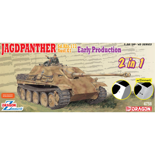 JAGDPANTHER EARLY PRODUCTION KIT 1:35 Dragon Kit Mezzi Militari Modellino