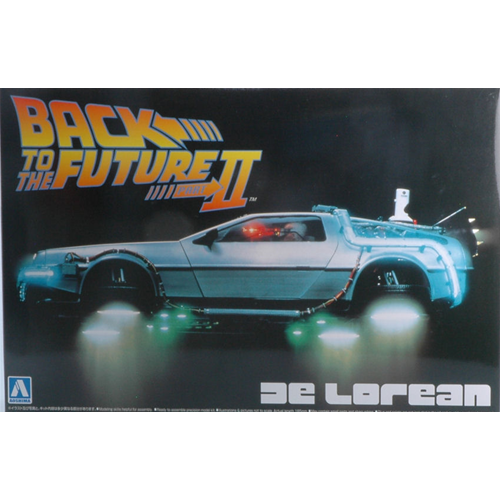 DE LOREAN "BACK TO THE FUTURE II" RITORNO AL FUTURO II KIT 1:24 Aoshima Kit Auto Modellino