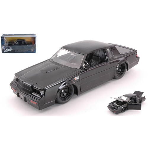 DOM'S BUICK GRAND NATIONAL 1987 (2003) FAST & FURIOUS BLACK  1:24 Jada Toys Movie Modellino