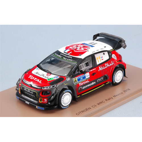 CITROEN C3 WRC N.11 5th RALLY GUANAJUATO MEXICO 2018 S.LOEB-D.ELENA 1:43 Spark Model Auto Rally Modellino