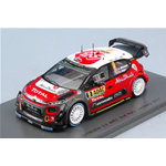 CITROEN C3 WRC N.7 2nd RALLY GERMANY 2017 A.MIKKELSEN-A.JAGER 1:43 Spark Model Auto Rally Die Cast Modellino