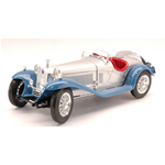 ALFA ROMEO 8 C 2300 SPIDER 1932 SILVER/BLUE 1:18 Burago Auto d'Epoca Modellino